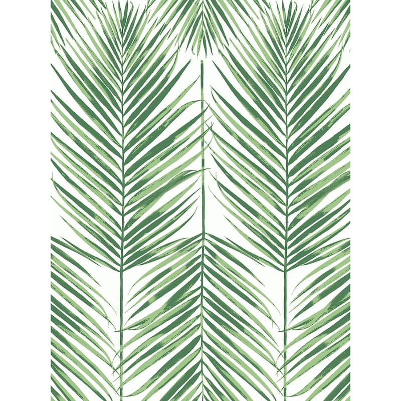 NextWall Paradise Palms Peel and Stick Wallpaper - 27 in. W x 18 ft. L - Greenery