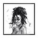 preview thumbnail 3 of 9, Designart 'Monochrome Portrait of African American Woman II' Modern Framed Canvas Wall Art Print