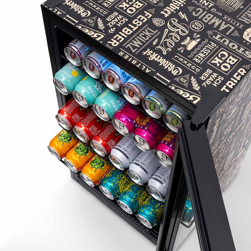 Newair “Beers of the World” Custom Designed Freestanding 126 Can Beer Fridge