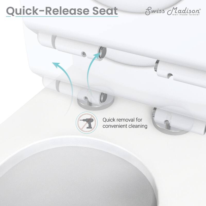 Concorde One-Piece Square Toilet, 14" Rough-In 1.1/1.6 gpf
