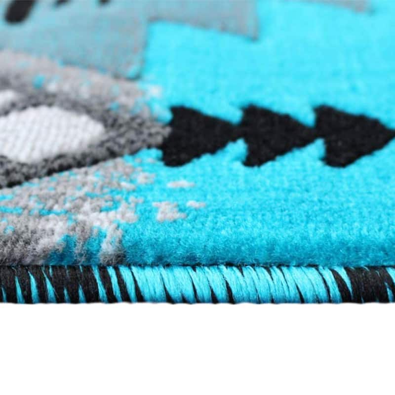 Traditional Southwestern Style Olefin Fiber Geometric Area Rug