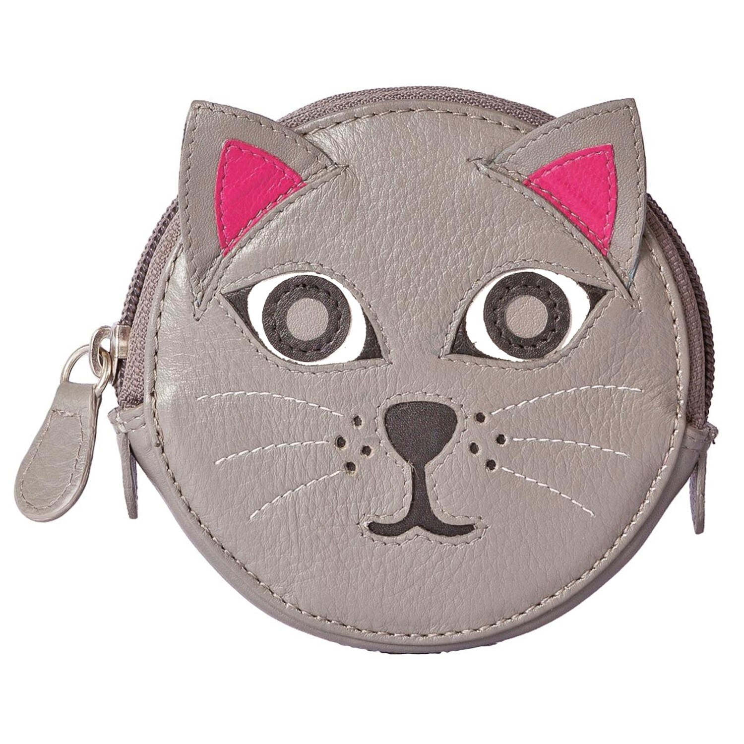 Shop What On Earth Women S Animal Face Leather Coin Purses Cat