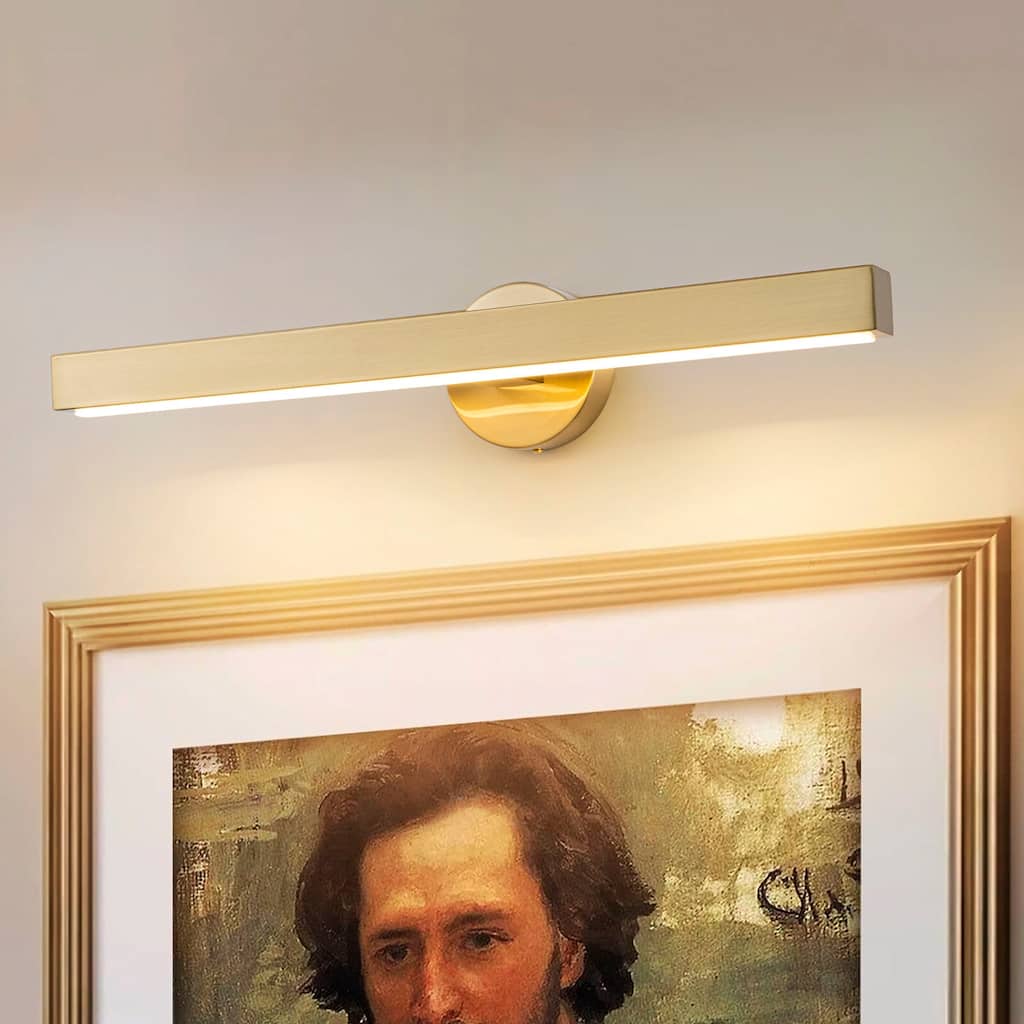 24" Mid-Century Modern Dimmable LED Bathroom Vanity Light Picture Light Art Lights for Wall - 24" W × 6.9" D × 4.7" H