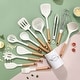 preview thumbnail 3 of 6, SUGIFT 13-Piece Silicone Kitchen Utensils with Wooden Handles Set
