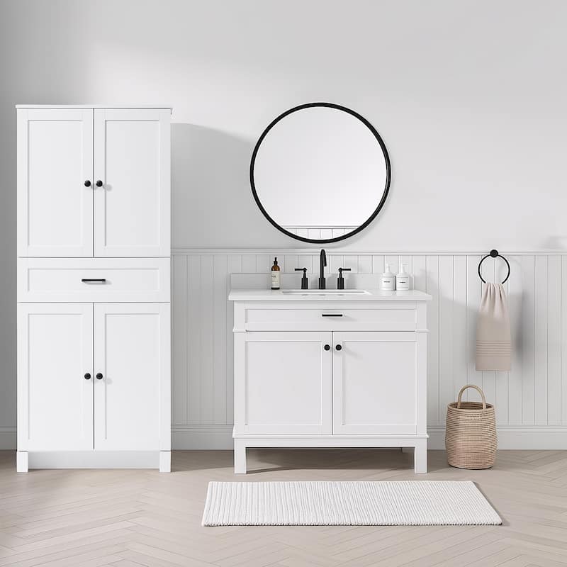 Fresco 24-28 Inch Bath Storage Cabinet