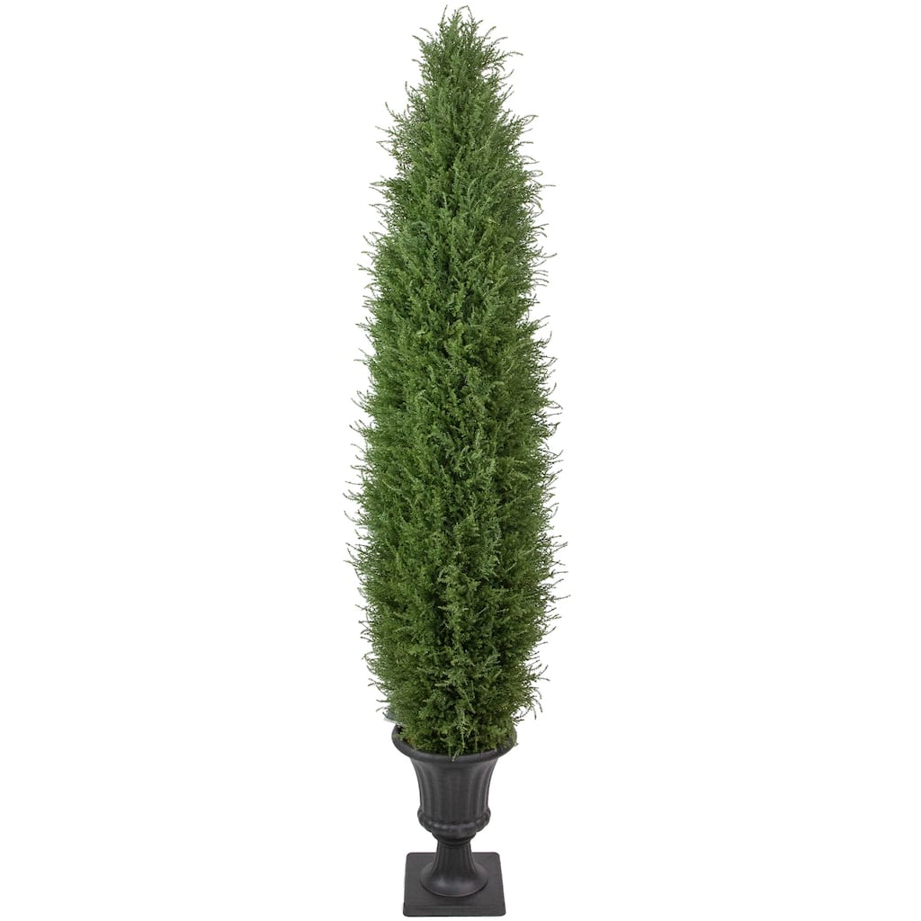 5' Artificial Cedar Pine Arborvitae Tree in Urn Style Pot Unlit - 12
