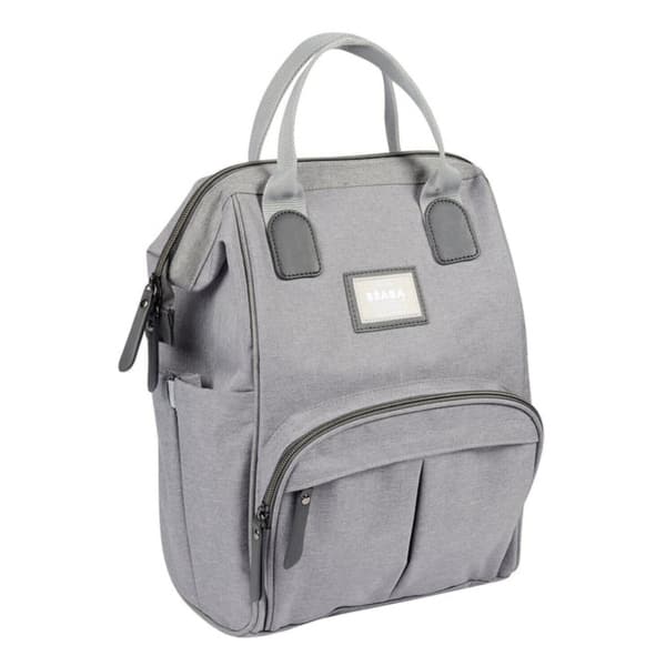 slide 2 of 10, BEABA Wellington Backpack Diaper Bag Grey