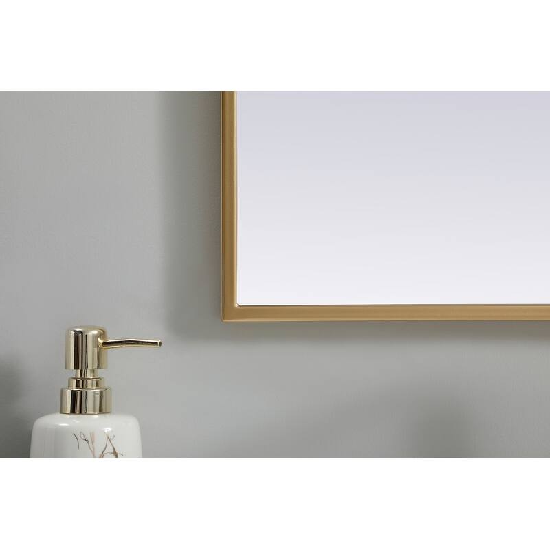 Indigo Home Metal Frame Arch Mirror 22x30 Inch