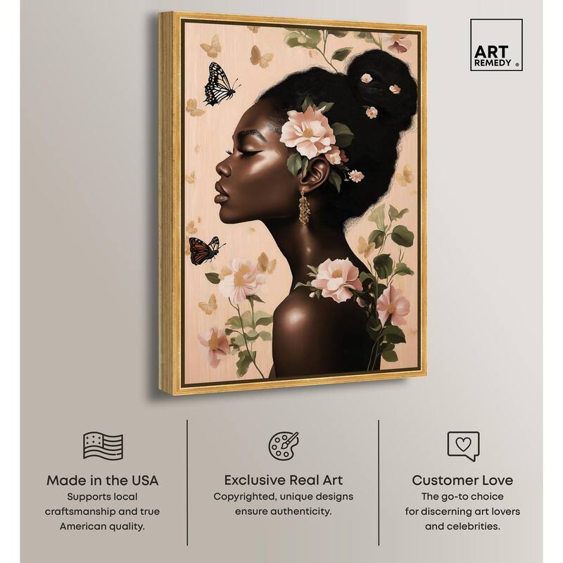 Apricot Whisper Canvas by Art Remedy