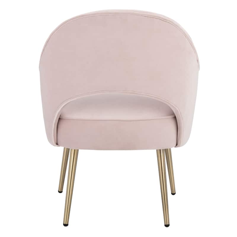 SAFAVIEH Manda Accent Chair - 23.2" W x 20.9" L x 31" H - 23Wx21Dx31H - Light Pink