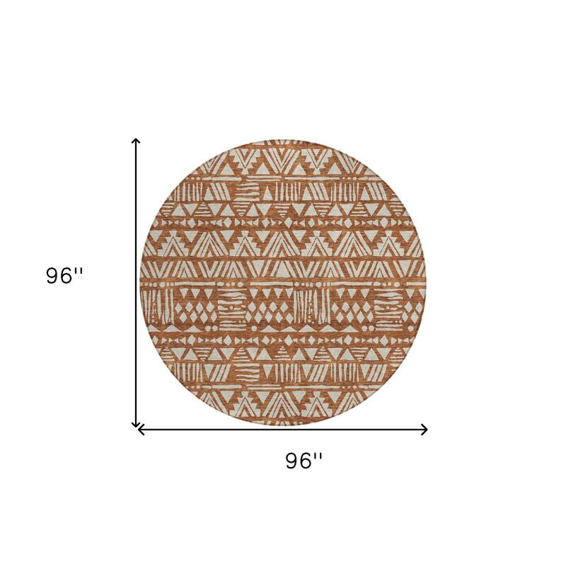 HomeRoots Southwestern Transitional Rectangle Outdoor Rug