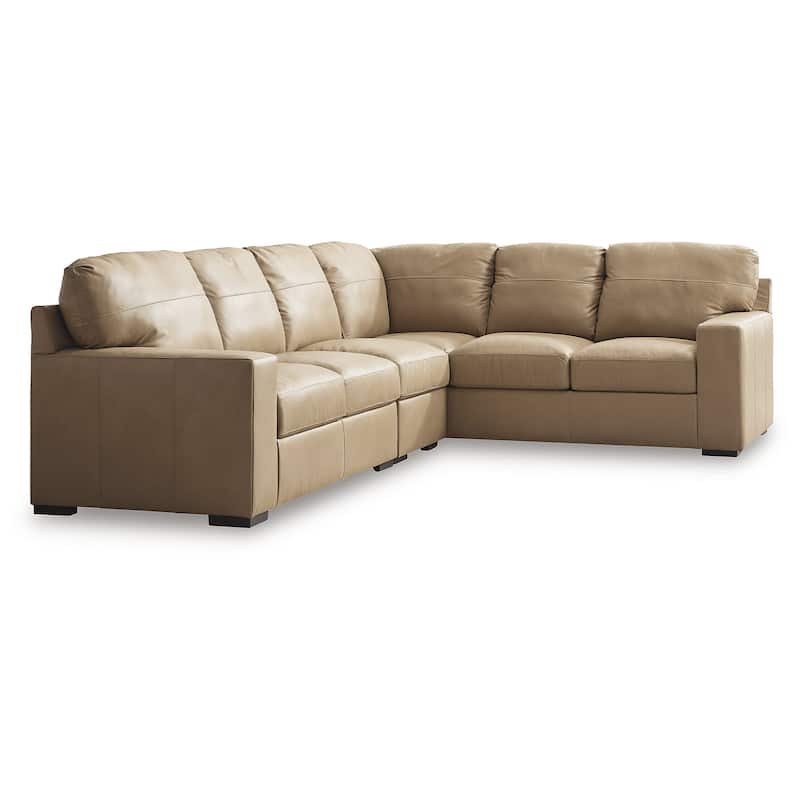 Signature Design by Ashley Bandon Brown 3-Piece Sectional - 127"W x 100"D x 41"H