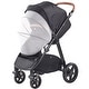 preview thumbnail 32 of 35, Oxford Aluminum Stroller with Bassinet and Adjustable Canopy - 35.4” L x 25.8” W x 43.9” H