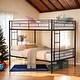 preview thumbnail 2 of 9, Modern Space-Saving Design Full Over Full Metal Bunk Bed,Sturdy Frame For Home