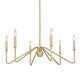 preview thumbnail 2 of 6, Kennedy 29.75" Wide 6-Light Chandelier