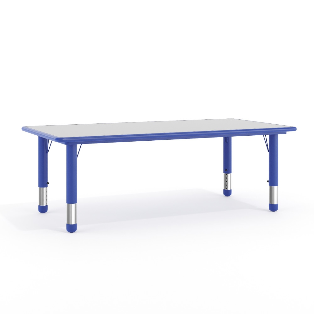 Lancaster Home 14.5 23.5 Inch Height Adjustable Rectangular Plastic Preschool Activity Table