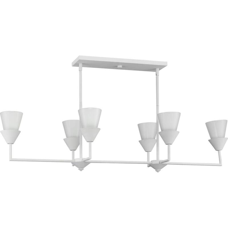 Progress Lighting P400374 Pinellas 6 Light 50" Wide Linear Pendant