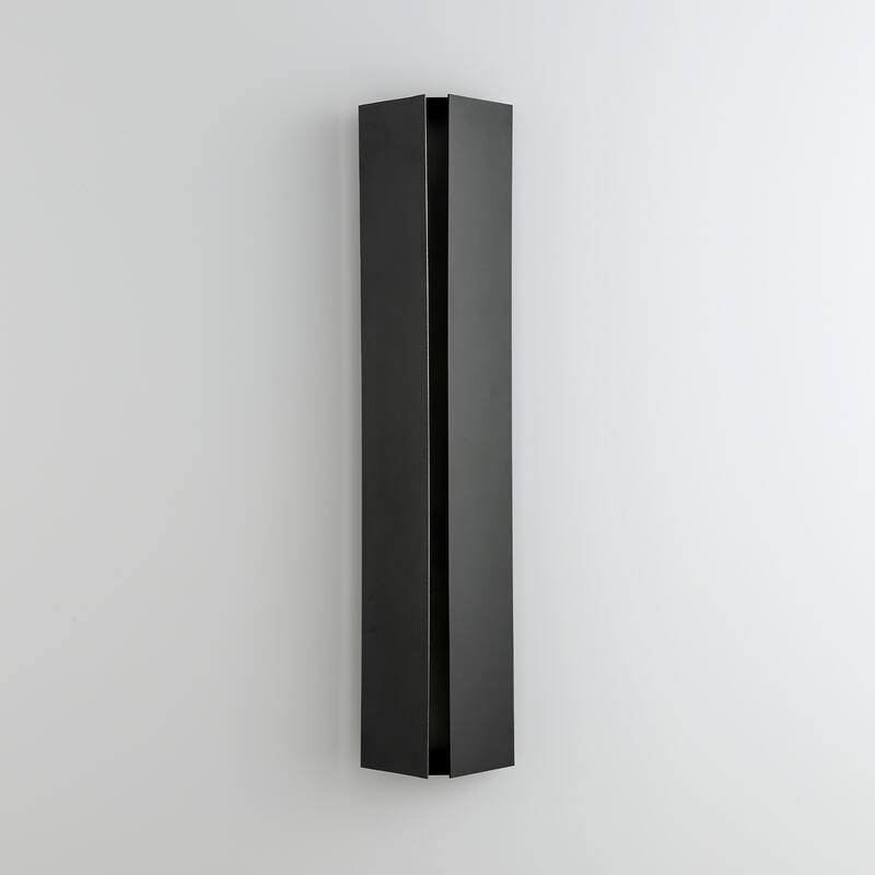 Modern Black Outdoor Wall Lights Linear Dimmable LED Wall Sconce Lights