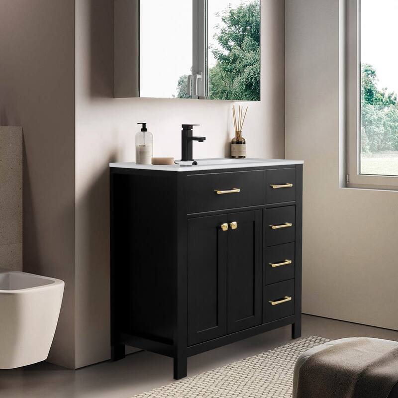 Bathroom Vanity with Sink & Faucet