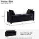 preview thumbnail 30 of 72, Velvet/Leather Storage Bench for Bedroom,End of Bed Bench for King Size Bed, Modern Upholstered Long Ottoman Bench for Entryway