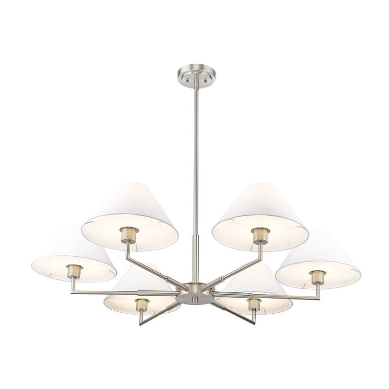 Z-Lite 744-44R Leila 6 Light 44" Wide Chandelier