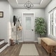 preview thumbnail 6 of 16, Gray Wood Vintage Style 12 Hook Scroll Coat Rack with Black Metal Hooks