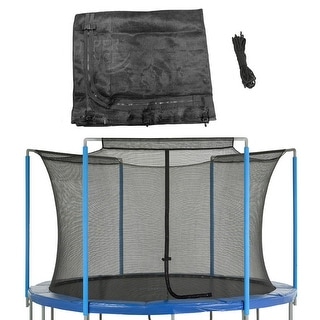 Trampoline Replacement Enclosure Safety Net for 6/ 7 ft. Round Frame, Sleeve Topped Trampolines with 3 Arches