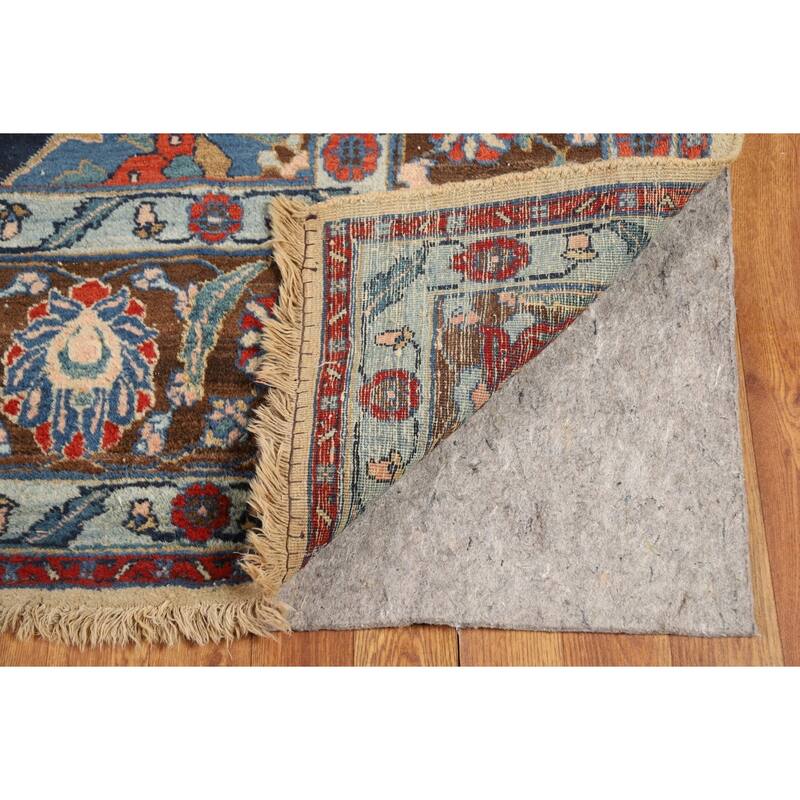Medallion Tabriz Oriental Vintage Area Rug Hand-Knotted Wool Carpet - 6'7"x 9'7"