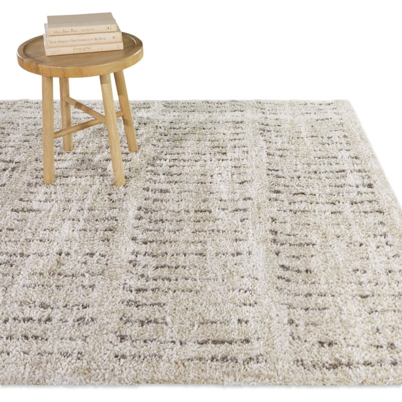Hodder Modern Striped Area Rug - 7'10" x 10' - Beige - Rectangle
