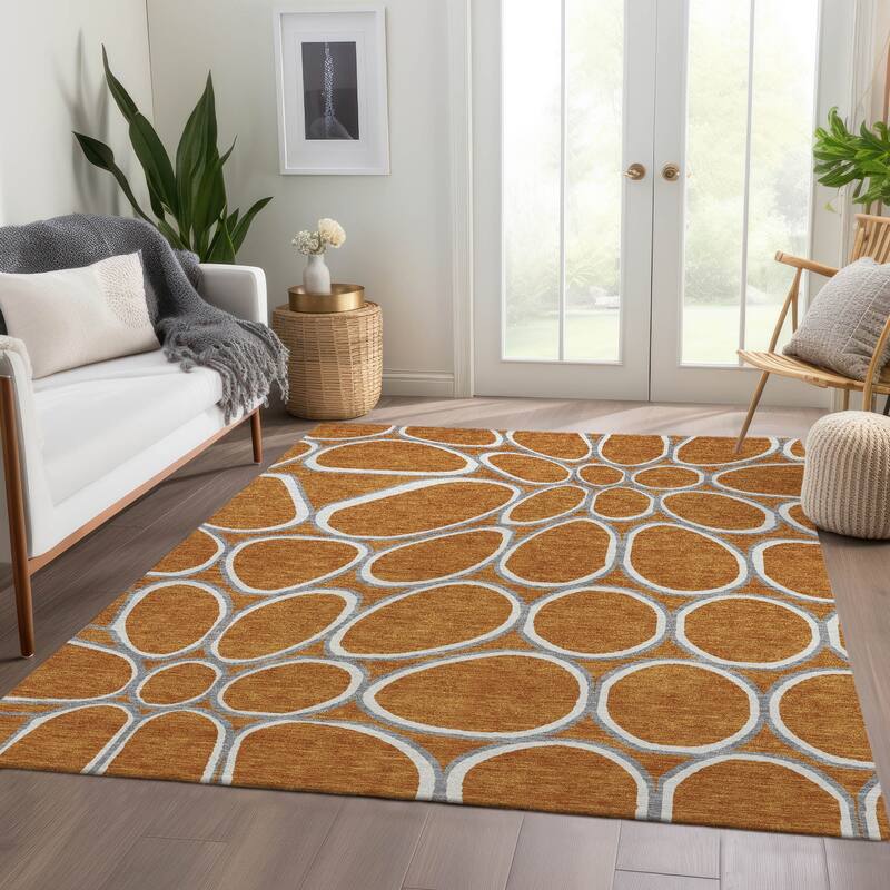 Premium Washable Super Soft Contemporary Bubble Mayfield Rug