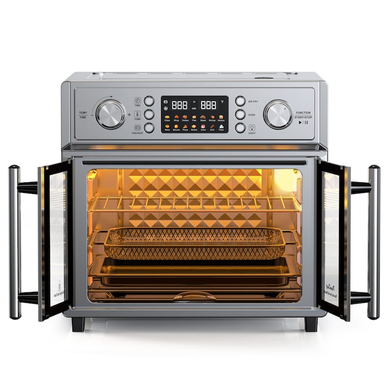 Anmytek 26QT Large Capacity French Double-Door Air Fryer Convection Toaster Oven - 1700W 7-in-1 14 Presets