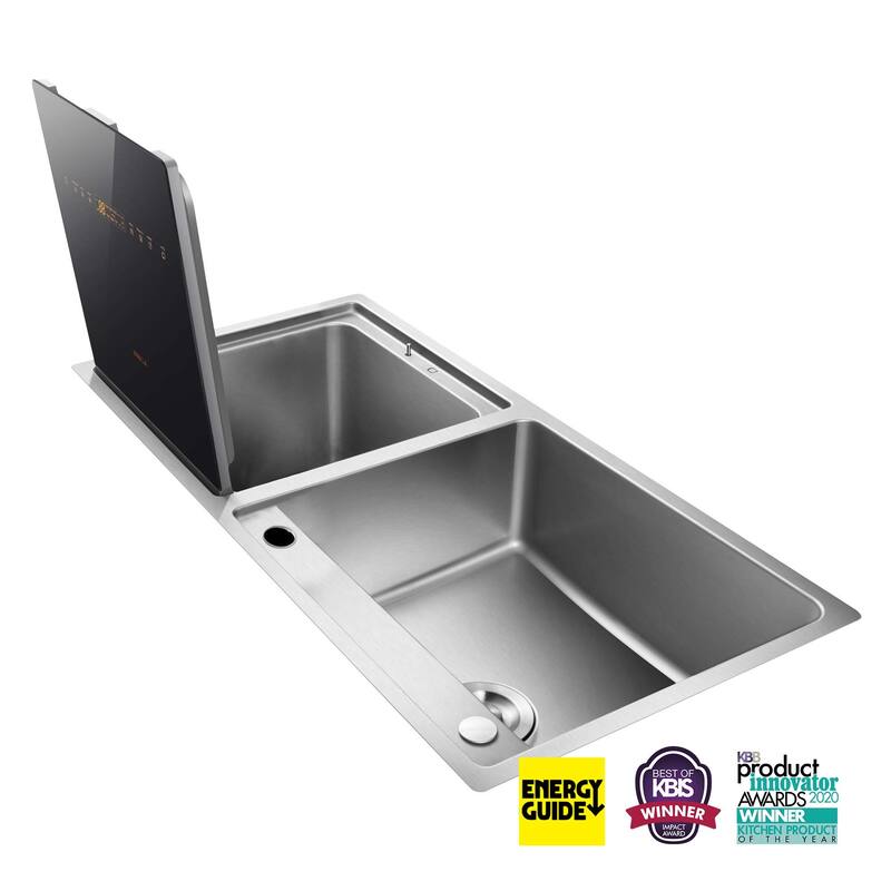 FOTILE 18 in. 2in1 InSink & Dishwasher Combo with Waterproof Touchscreen in Stainless Steel