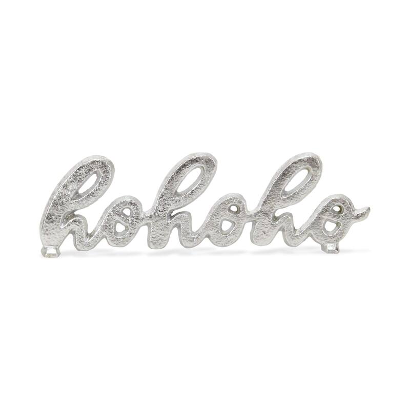Clara "hohoho" Cast Iron Table Sign