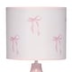 preview thumbnail 3 of 3, Lambs & Ivy Coquette Floral Aesthetic Pink Bows Lamp with Shade