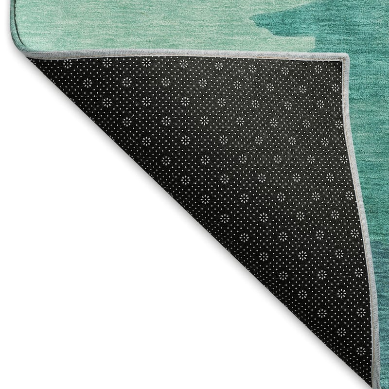 Premium Washable Super Soft Ombre Ocean Mayfield Rug