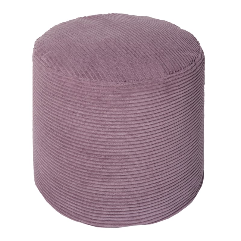 Sorra Home Indoor Soft Corduroy Small Round Pouf