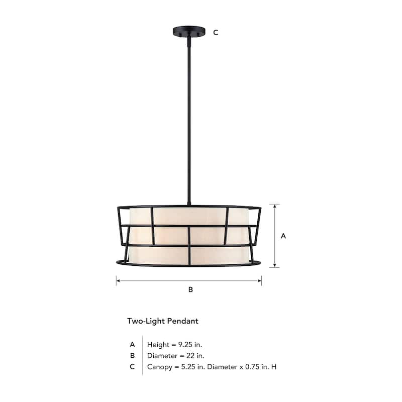Designers Fountain D344M-22P Aria Falls 3 Light 22" Wide Pendant