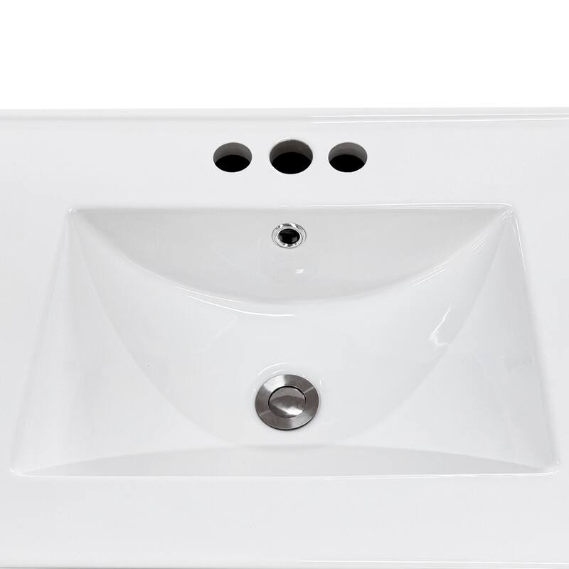 Moasis 37" Freestanding Single Bathroom Vanity with 1 Soft Closing Cabinet & 2 Drawers