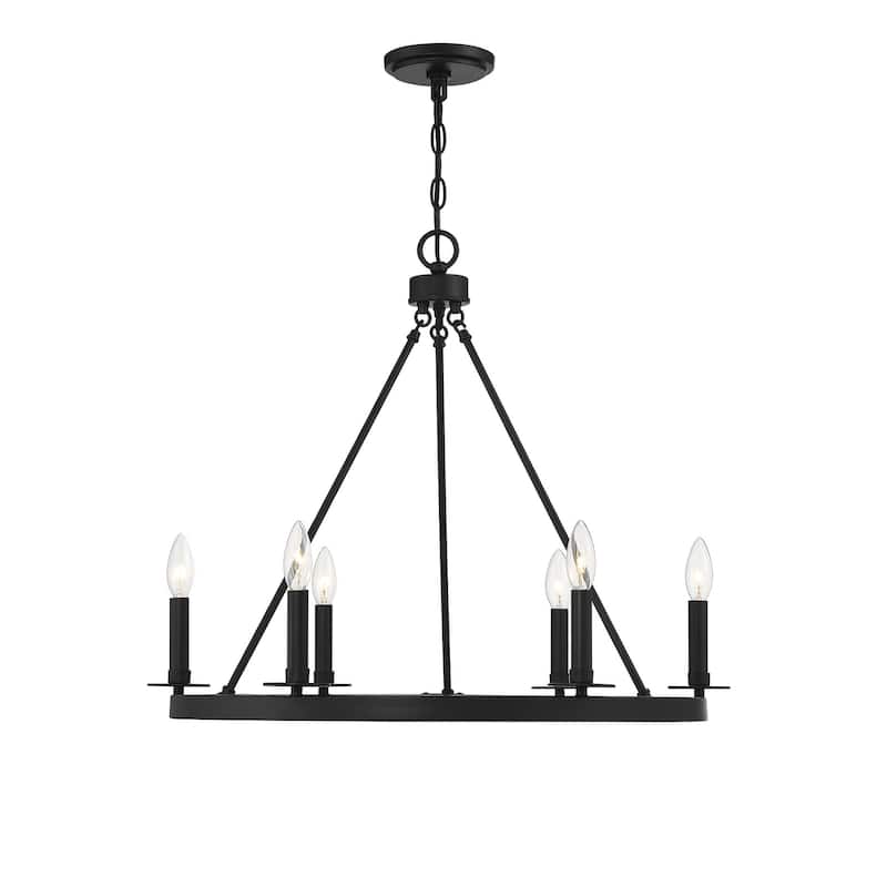 Meridian M10093 6 Light 26" Wide Taper Candle Style Chandelier