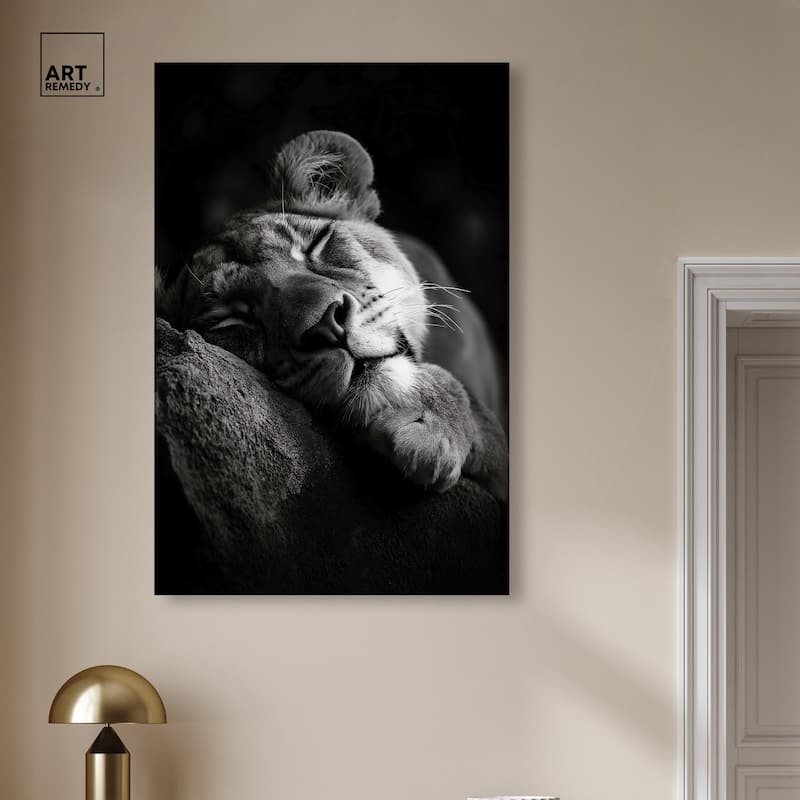 Resting Predator Canvas by Art Remedy, Gallery Wrapped