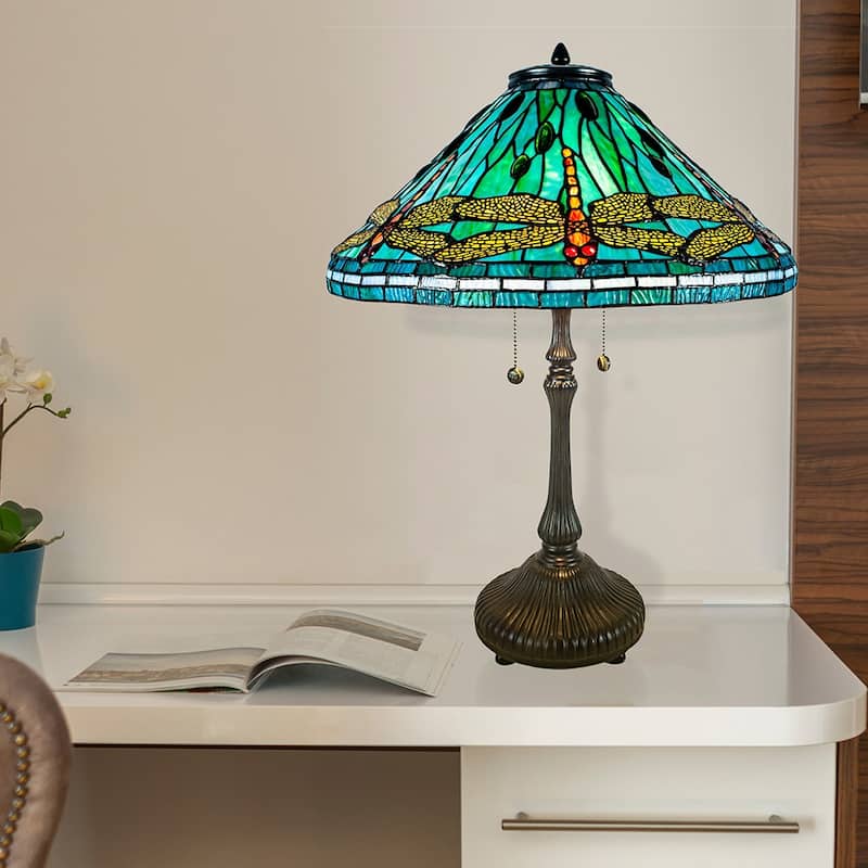 Sonata Dragonfly Tiffany Table Lamp