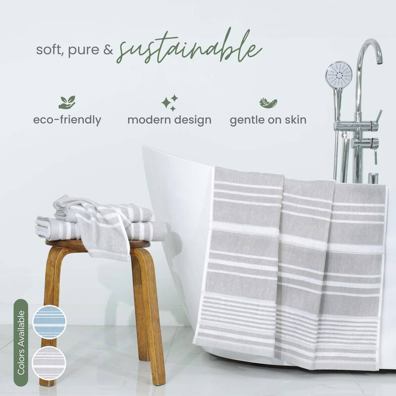 Martex Restore Batten Stripe Bath Towel