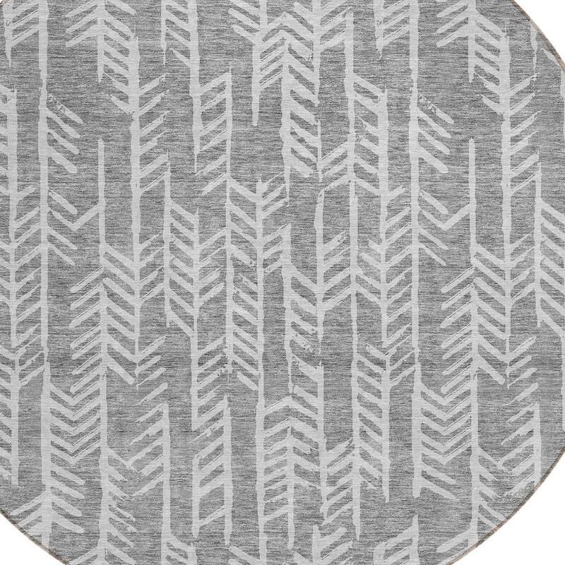 HomeRoots Tribal Transitional Rectangle Outdoor Rug