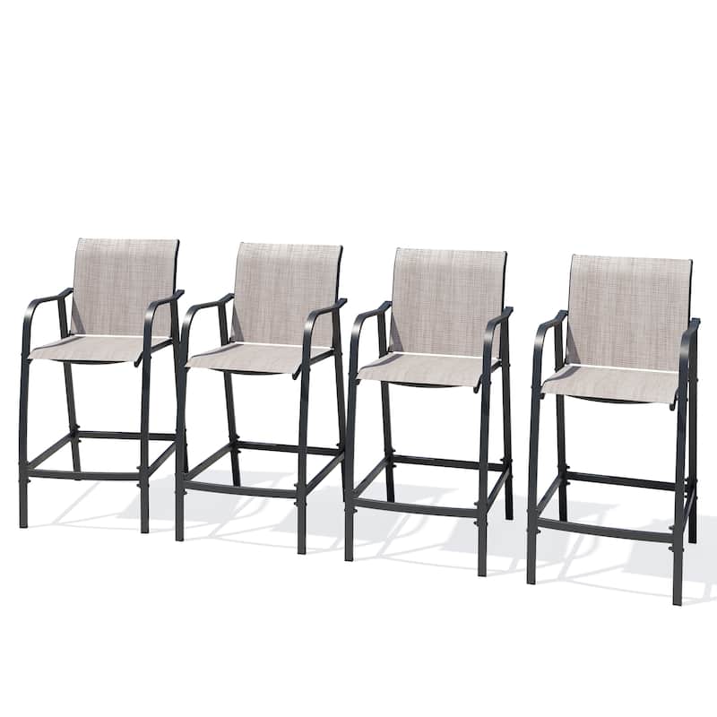 Lightweight Bar Height Barstools Outdoor Bar Stools Patio Bar Chairs - 21.3" W x 22.5" D x 44" H