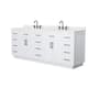Option White / Giotto Quartz Top / Matte Black Hardware