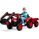 preview thumbnail 1 of 27, 12V 3 in 1 Kids Ride on Excavator & Tractor with Detachable Trailer