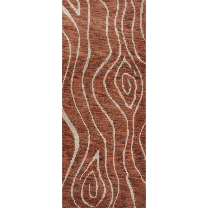 Modern Wool Gabbeh Oriental Runner Rug 3x8 - 7' 9'' X 2' 8''