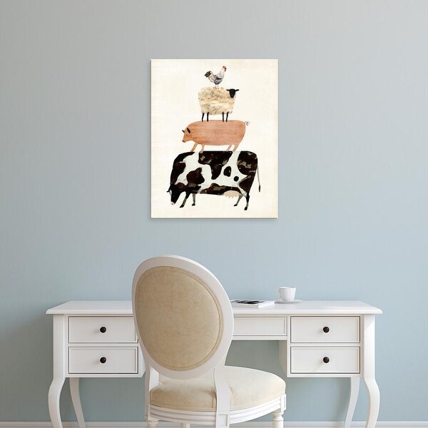Easy Art Prints Victoria Borges's 'Barnyard Buds III' Premium Canvas Art