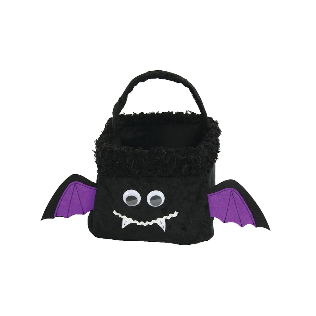 Jack-O-Lantern Treat Bag-7" X 7" X 13" - Black