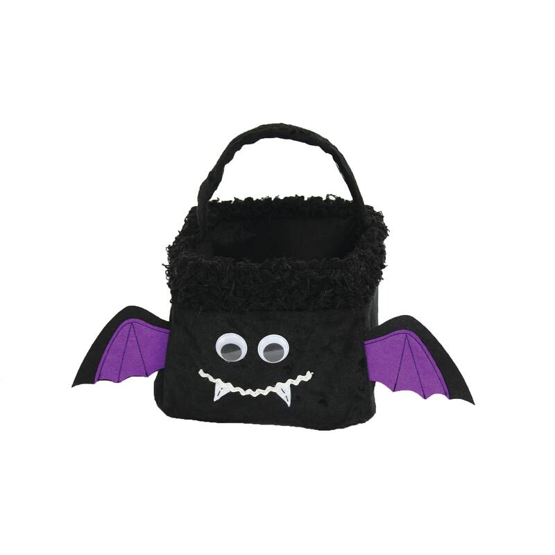 Jack-O-Lantern Treat Bag-7" X 7" X 13" - Black